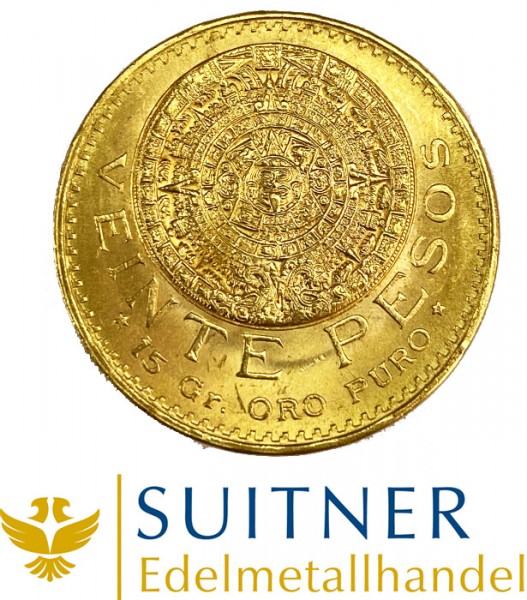 Goldmünze 20 Pesos Mexico Centenario