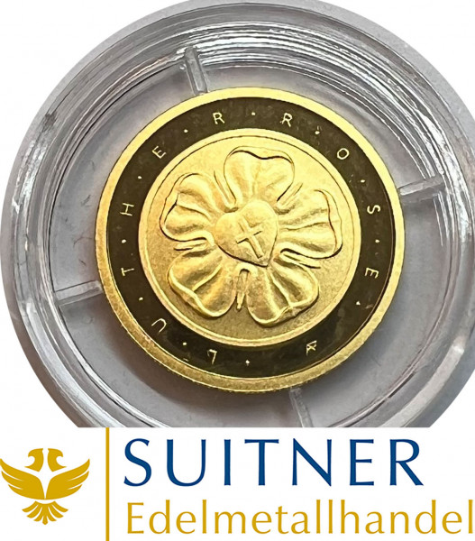 50 Euro Gold Lutherrose 2017 - 1/4 Unze Feingold