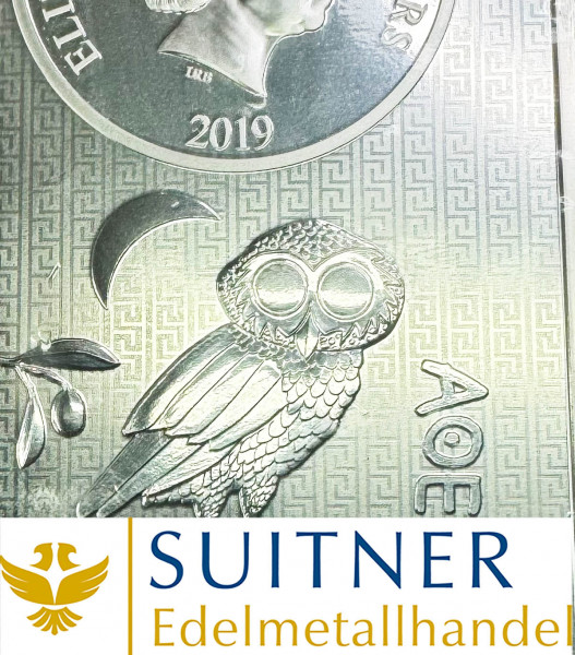 50$ Dollar Niue Münzbarren Eule - 1000g Feinsilber - 1kg Silber