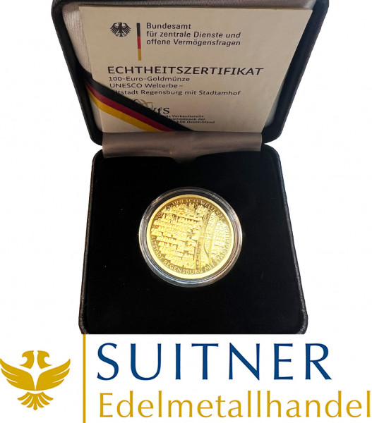 100 Euro Gold - Altstadt Regensburg - 2016
